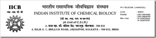 IICB Indian Institute of Chemical Biology
